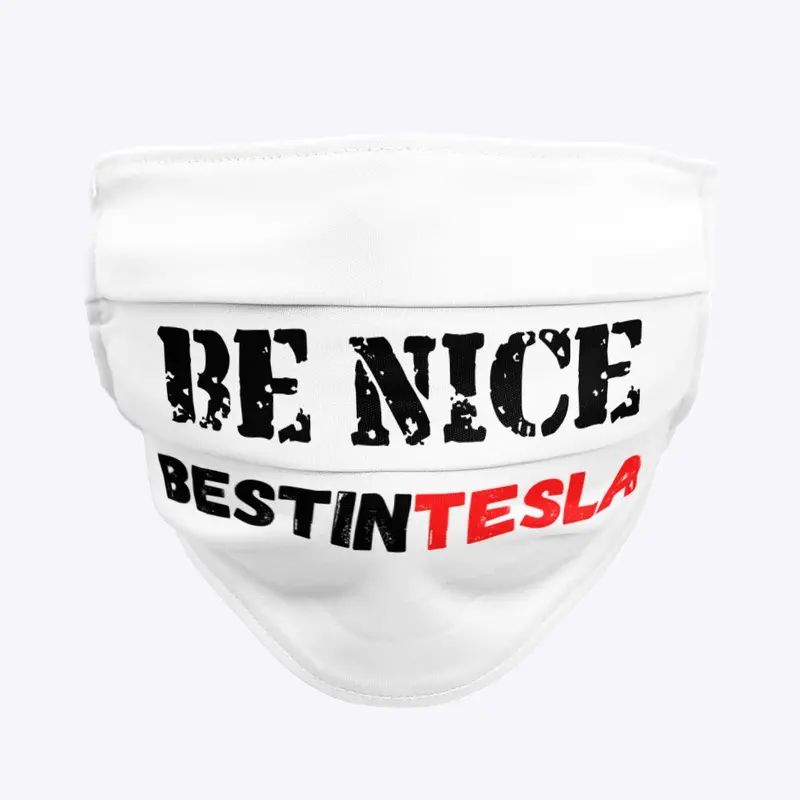 BE NICE FACE MASK - WHITE