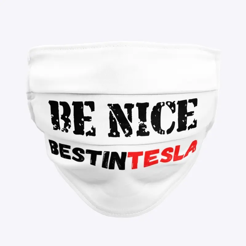 BE NICE FACE MASK - WHITE